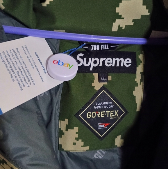Supreme GORE-TEX 700-Fill Down Parka (FW21) Olive Russian Camo waterproof, - Picture 3 of 16